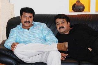 Mohanalal with Mammootty