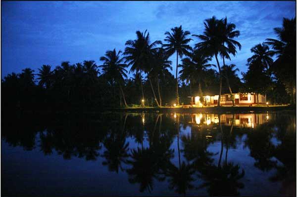 From the Backwaters view of an homestay