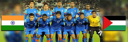 Watch India-Palestine football match live