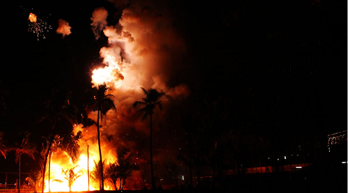 Uthralikkavu Pooram fire works 2013