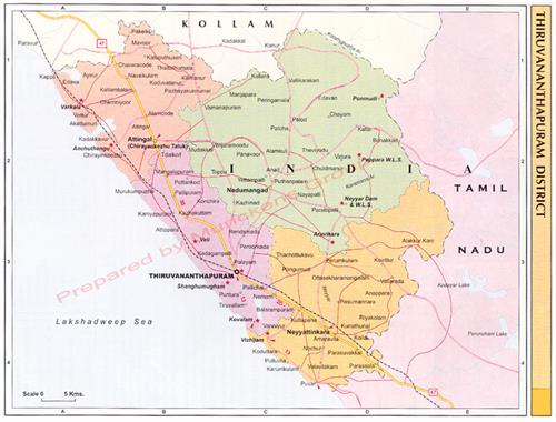 Trivandrum Map