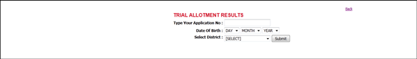 Kerala plus one trial allotment list/results 2013 to be published on 10th June