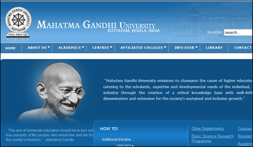 Mahatma Gandhi (M G) University Admission 2014 – 15: Know the procedures