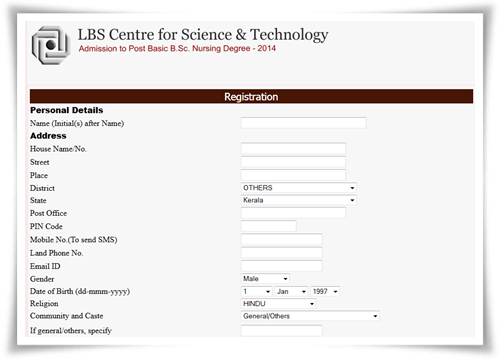 LBS Centre post basic BSc Nursing admission 2014: Apply before 26th June