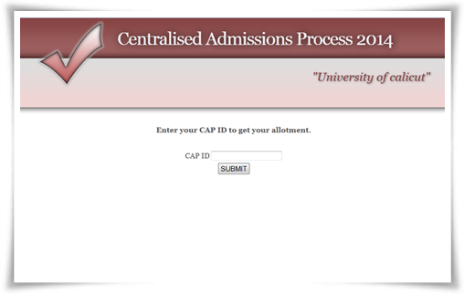 Calicut University Degree 2014 Trial Allotment Published