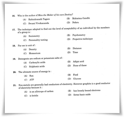 Kerala PSC Sub Inspector exam previous question paper