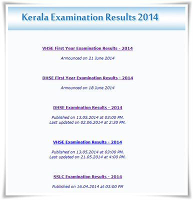 Kerala DHSE Plus Two SAY 2014 result to be published by June end