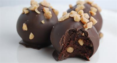 Delicious chocolate toffee