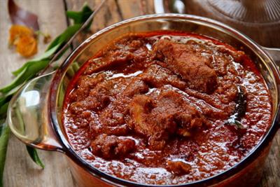 Delicious malabar chicken curry