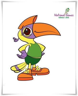 35th National Games Kerala Mascot Ammu - 31st January to 14th February 2015