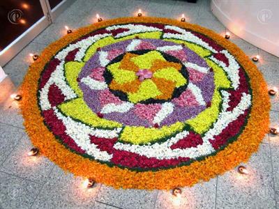 Best Onam pookalam design for competitions 2014