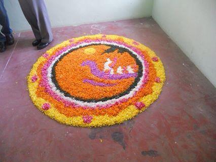 Best Onam pookalam design for competitions 2014