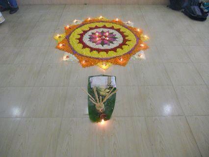 Best Onam pookalam design for competitions 2014