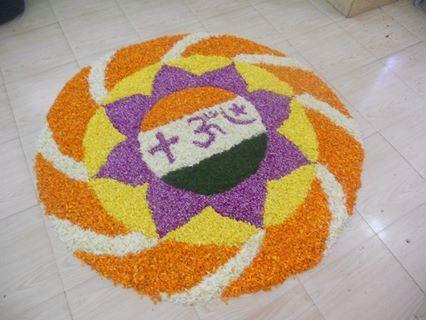 Top six pookkalam designs.