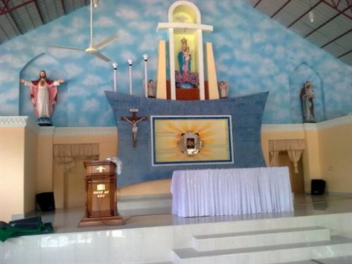 Interior of Vettukad Church