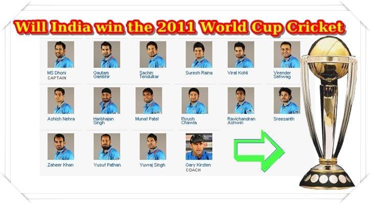 World Cup 2011. World Cup 2011 Indian Team
