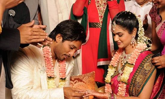 ALLU ARJUN MARRIAGE PICTURES