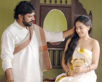 Santhosh Sivan and Karthika Nair in Makaramanju