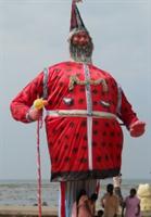 Burning of papa in cochin carnival