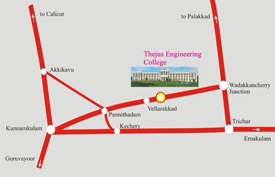 rout map to thejus engineering college