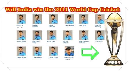 World Cup 2011 Indian Team 
