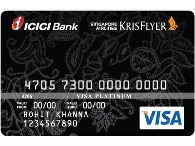 I.C.I.C.I Bank Visa Credit Card