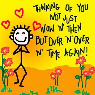 Valentines Day Greeting Cards - Im Thinking of You on Valentines Day! 