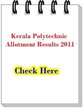 kerala polytechnic first allotment results 2011