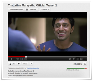 Thattathin Marayathu malayalam movie teaser trailer goes viral